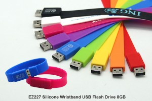 EZ227 Silicone Wristband USB Flash Drive 8GB