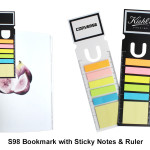 Bookmark with Sticky Note Pad & Ruler