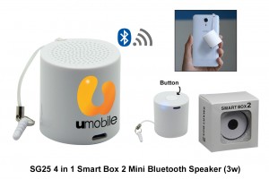 SG25 4 in 1 Smart Box 2 Mini Bluetooth Speaker (3w)