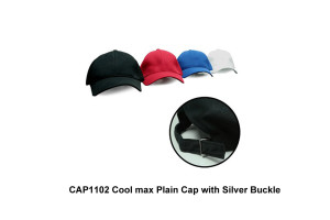 CAP1102-Cool-max-Plain-Cap-with-Silver-Buckle