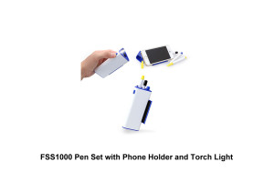FSS1000-Pen-Set-with-Phone-Holder-and-Torch-Light