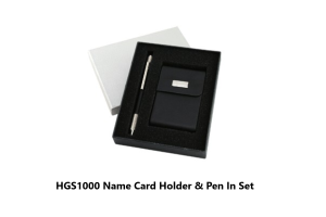 HGS1000 Name Card Holder & Pen In Set