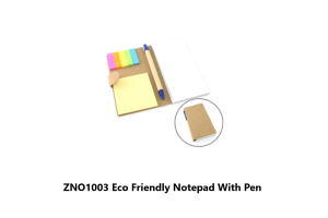 ZNO1003 Eco Friendly Notepad With Pen