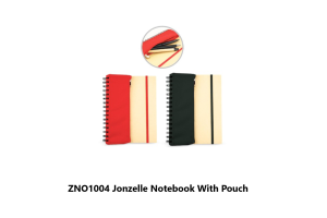 ZNO1004 Jonzelle Notebook With Pouch