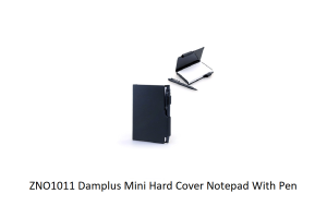 ZNO1011 Damplus Mini Hard Cover Notepad With Pen