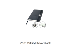 ZNO1018 Stylish Notebook