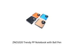 ZNO1020 Trendy PP Notebook with Ball Pen