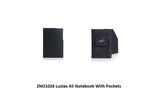 ZNO1026 Luslax A5 Notebook With Pockets