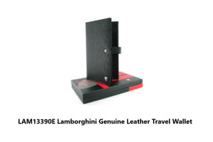 LAM13390E Lamborghini Genuine Leather Travel Wallet