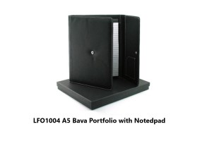 LFO1004 A5 Bava Portfolio with Notedpad