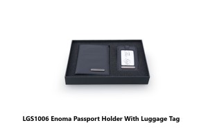 LGS1006 Enoma Passport Holder With Luggage Tag