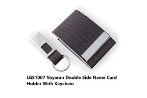 LGS1007 Voyaran Double Side Name Card Holder With Keychain