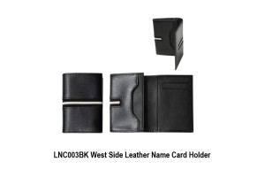 LNC003BK West Side Leather Name Card Holder