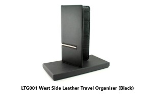 LTG001 West Side Leather Travel Organiser (Black)