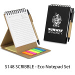 S148 SCRIBBLE - Eco Notepad Set